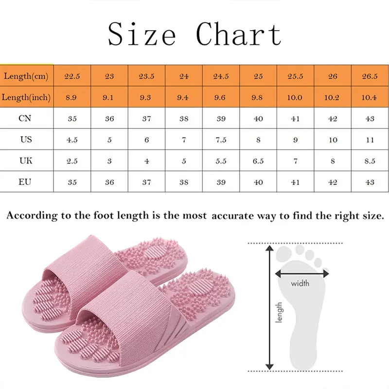 

Adisputent Women Indoor Slippers Soft PVC Summer Shoes Woman Men Home Slides Anti-slip Female Lovers Massage Bathroom Slipper
