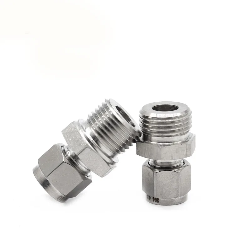 Двойной Соединительный адаптер из нержавеющей стали с наружным диаметром 6 8 10 12