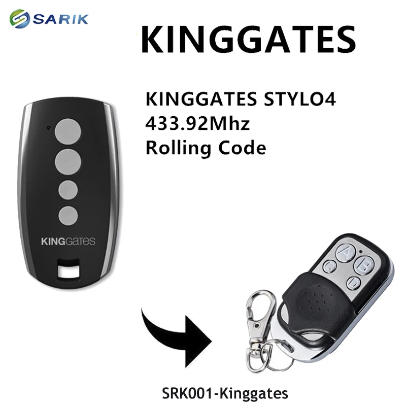 King Gates STYLO пульт дистанционного управления универсальные ворота гаража пульт дистанционного управления King Gates пульт дистанционного управления Дубликатор 433,92 МГц