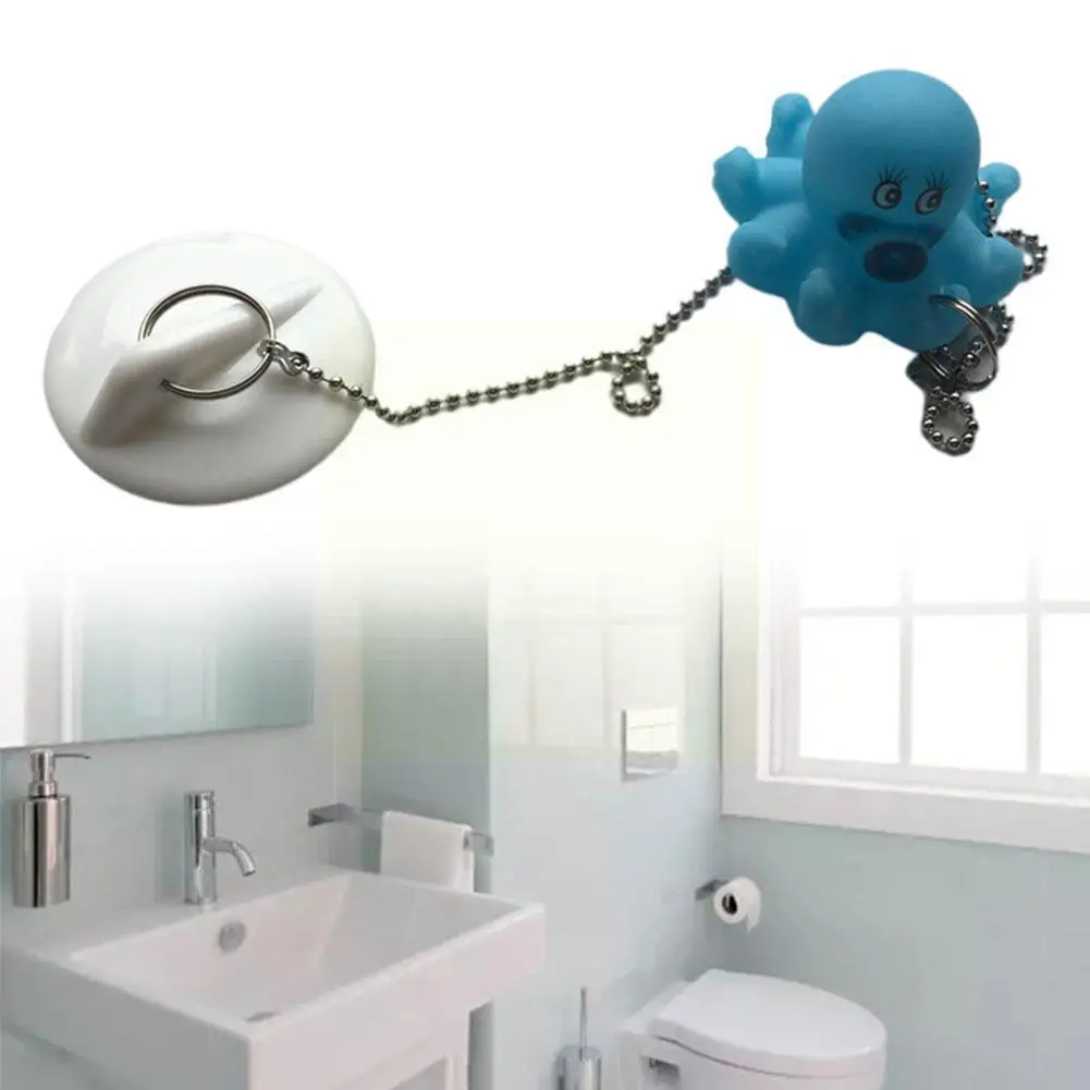

1 Piece Cartoon Duck Waterproof Rubber Plug Plug Cartoon Bathtub Sink Rubber Plug Plugging Water A9h1