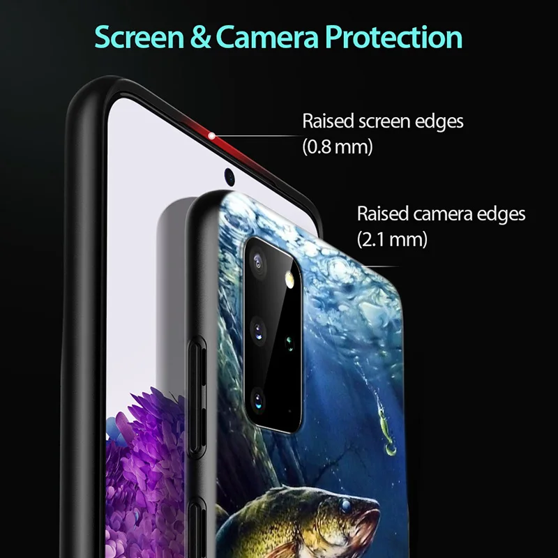 

Carp Fishing for Samsung Galaxy A12 S20 FE Plus Ultra Note 10 Lite A91 A71 A51 A42 A21S 5G Phone Case