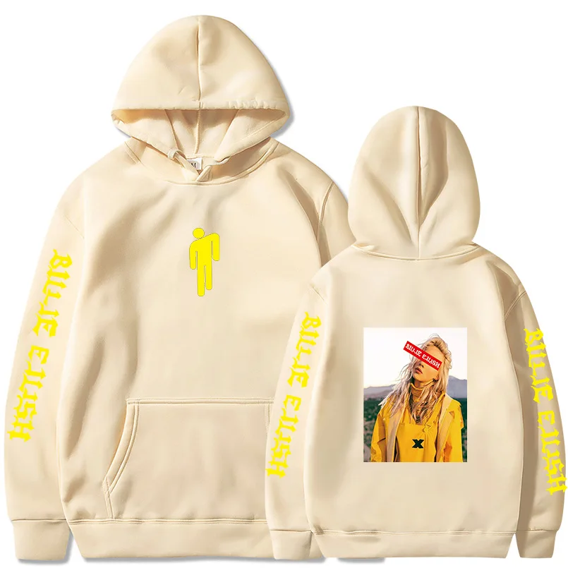 Billie Eilish, модные толстовки с принтом для мужчин/женщин, толстовки с капюшоном и длинным рукавом,, повседневные трендовые уличные толстовки