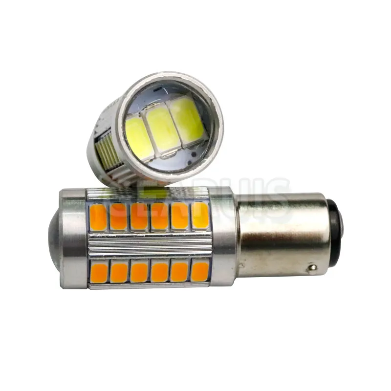 100 шт. Высокая мощность 1157 BAY 15D P21/5 Вт 33 SMD 5630 светодиодный задний фонарь задние