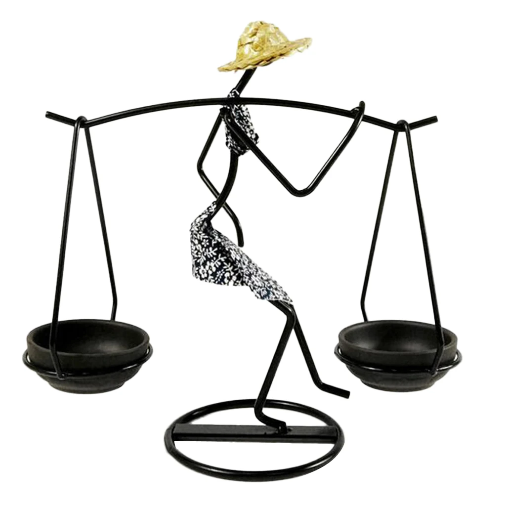 Подсвечник для женщин и девочек подсвечник из кованого железа с геометрическим