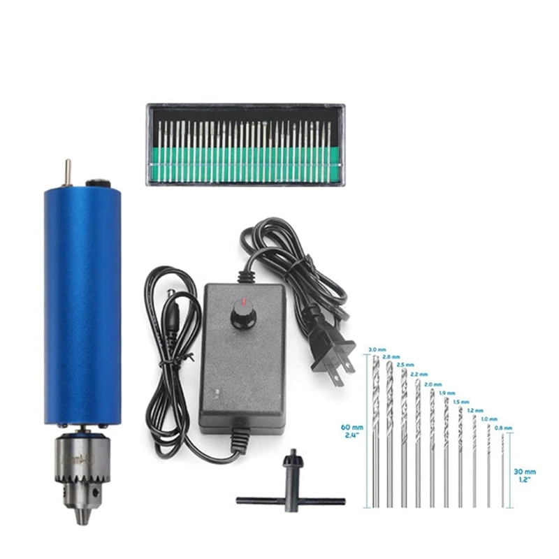 

Портативная многофункциональная электрическая мини-дрель с плавной регулировкой скорости