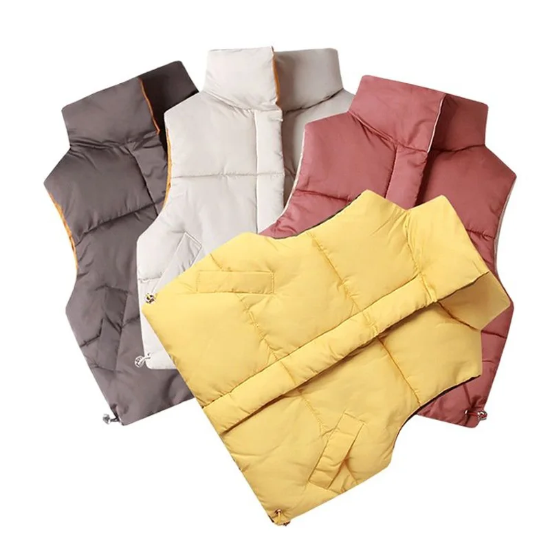 

Kids Vests Warm Waistcoats Autumn Winter New Baby Boys & Girls Zipper Vests Children Sleeveless Down Cotton Jacket Coats Vests