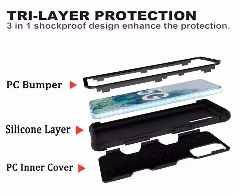Сверхмощный ударопрочный полноразмерный Защитный Чехол армированный чехол для
