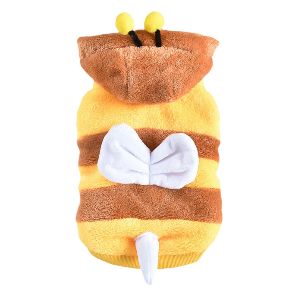 Флисовая одежда с капюшоном для маленьких домашних животных пчела | Дом и сад