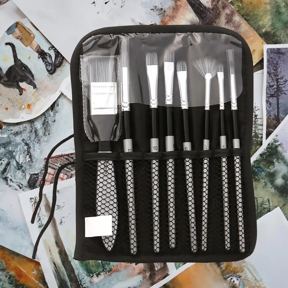 

Портативная кисть для рисования, 8 шт./компл., для творческих деревянных поделок, кисть для рисования, для обучения