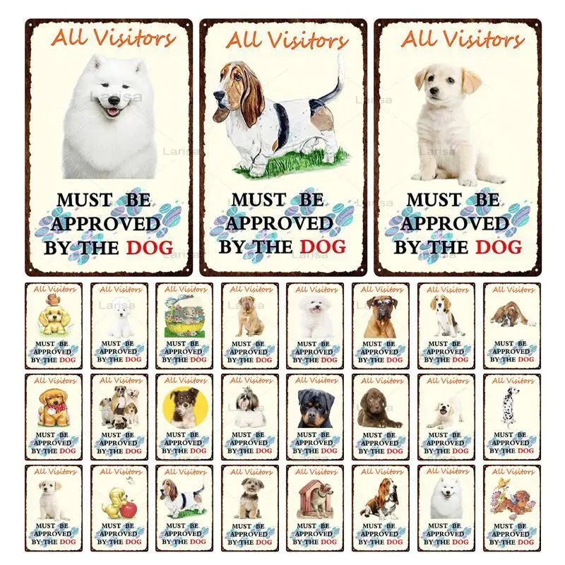 

Животные собаки, искусственная картина на стену для бара, паба, клуба, домашнего животного, магазина, Декор, ретро, жестяная пластина, постер,...