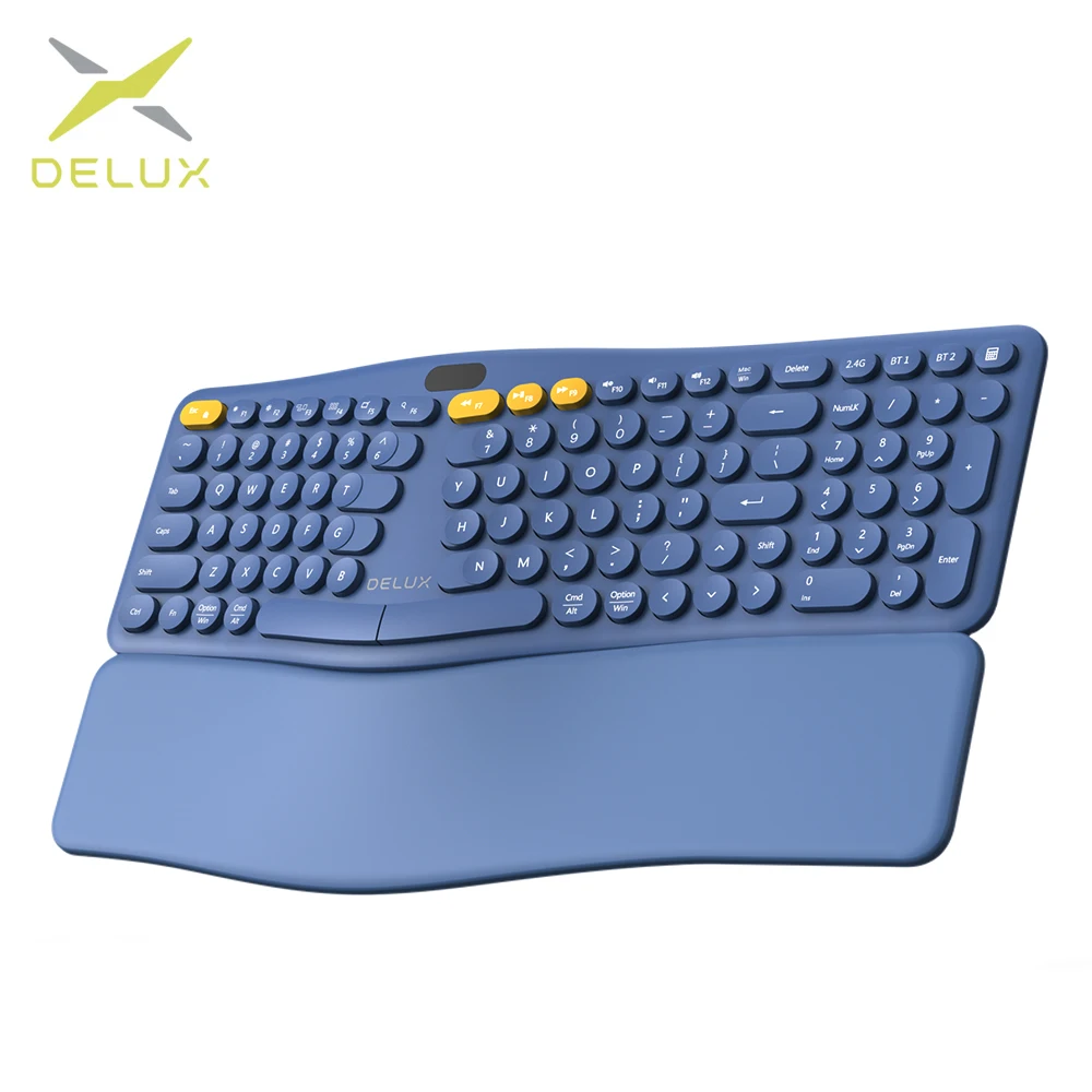 Клавиатура DELUX GM903CV беспроводная эргономичная 2 4 ГГц USB |