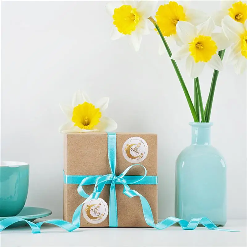 

1 Set 24pcs EID Mubarak Label Stickers Candy Bag Gift Sealing Stickers for Decor