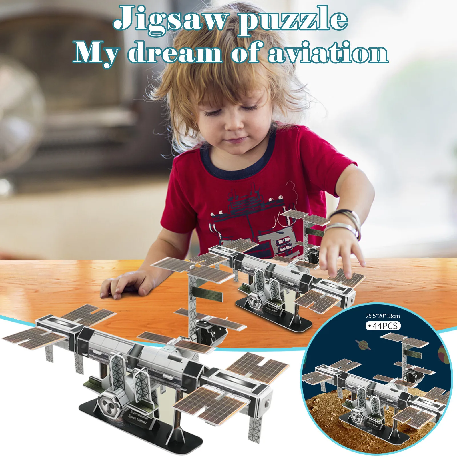 Модель Солнечной системы подарок 3D трехмерная головоломка Бумажная