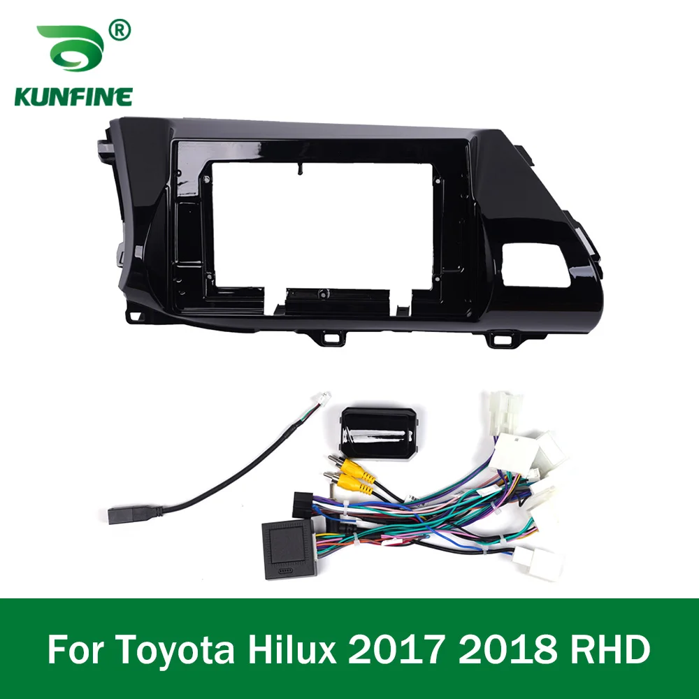 

Car GPS Navigation Stereo For Toyota Hilux 2015-2020 RHD LHD Radio Fascias Panel Frame Fit 2Din 10 inch In Dash headunit screen