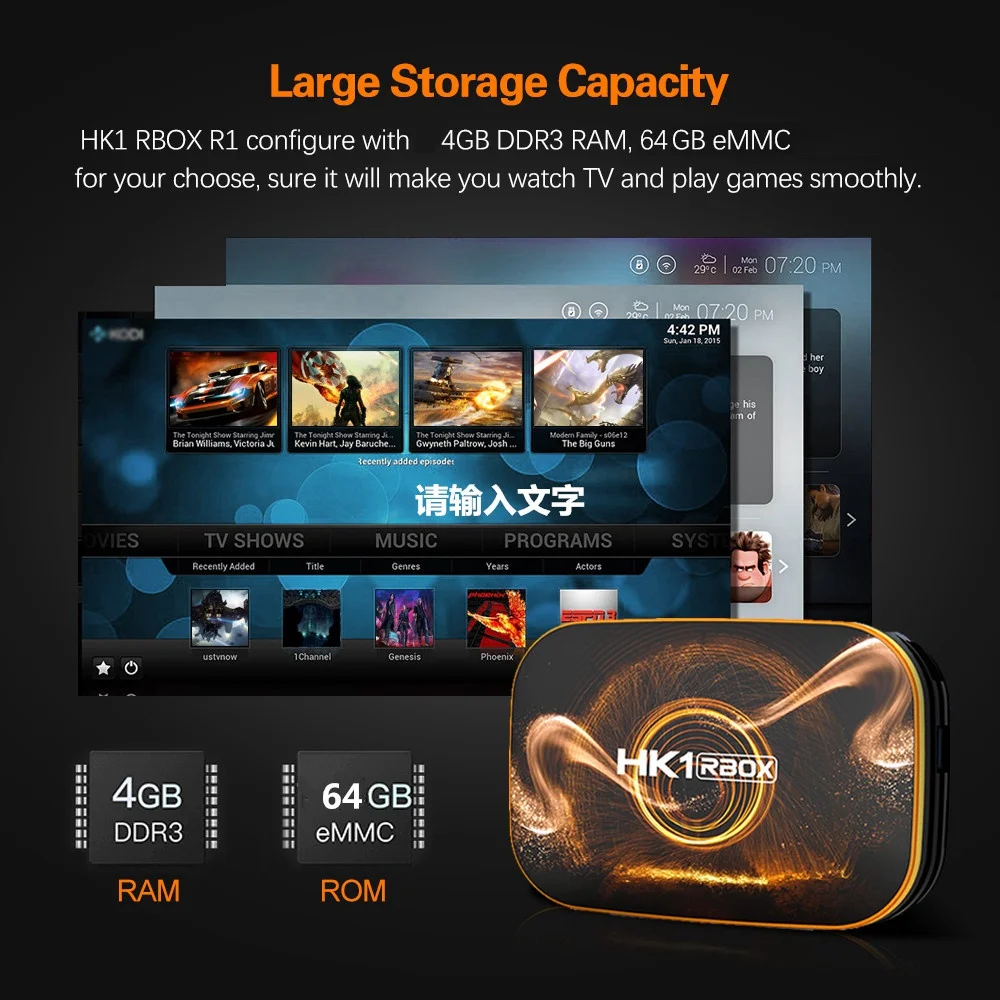 Приставка Смарт-ТВ HK1 RBOX Android 10 4 + 64 ГБ 1080P H.265 4K | Электроника
