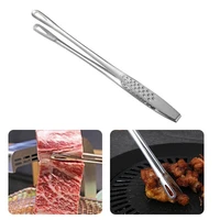 1pcs stainless steel food tongs japanese style barbecue clamp kitchen serving tong for fried fish steak kitchen accessories