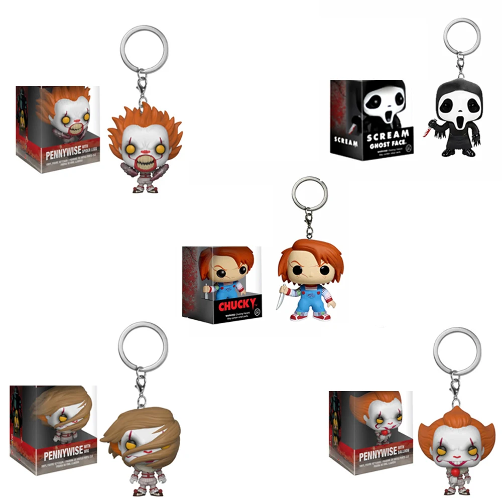 FUNKO Stephen King's It Pennywise крик призрак лицо карманный брелок экшн фигурка