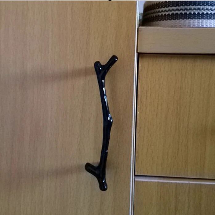 1 шт. креативные европейские Простые кухонные шкафы ветка дерева ручки дверные