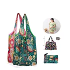 Многоразовая Женская Складная Сумка-тоут ISKYBOB, портативная Экологически чистая сумка, складные сумки для женщин