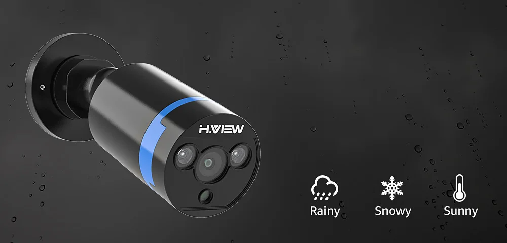 H. View 16CH система видеонаблюдения 16 1080P уличная камера безопасности 16CH CCTV DVR комплект видеонаблюдения iPhone Android Удаленный просмотр