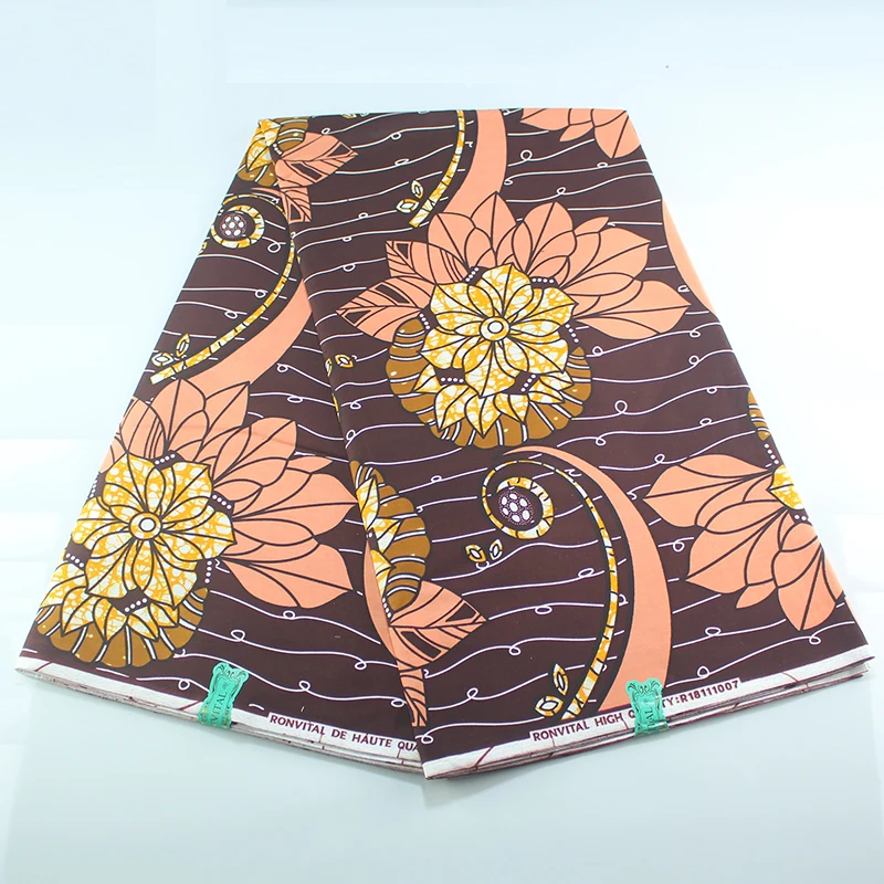 2020 100% хлопок высокое качество Анкара Пань африканская Ткань восковой принт 6