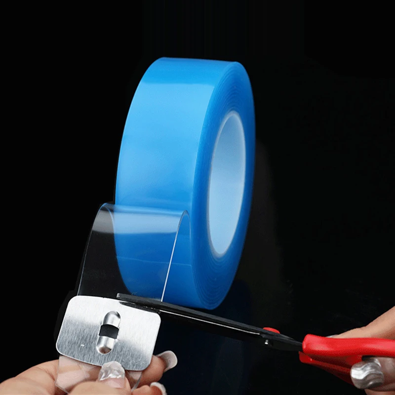 Новинка 2019 Синяя Прозрачная силиконовая Двусторонняя лента автомобильная