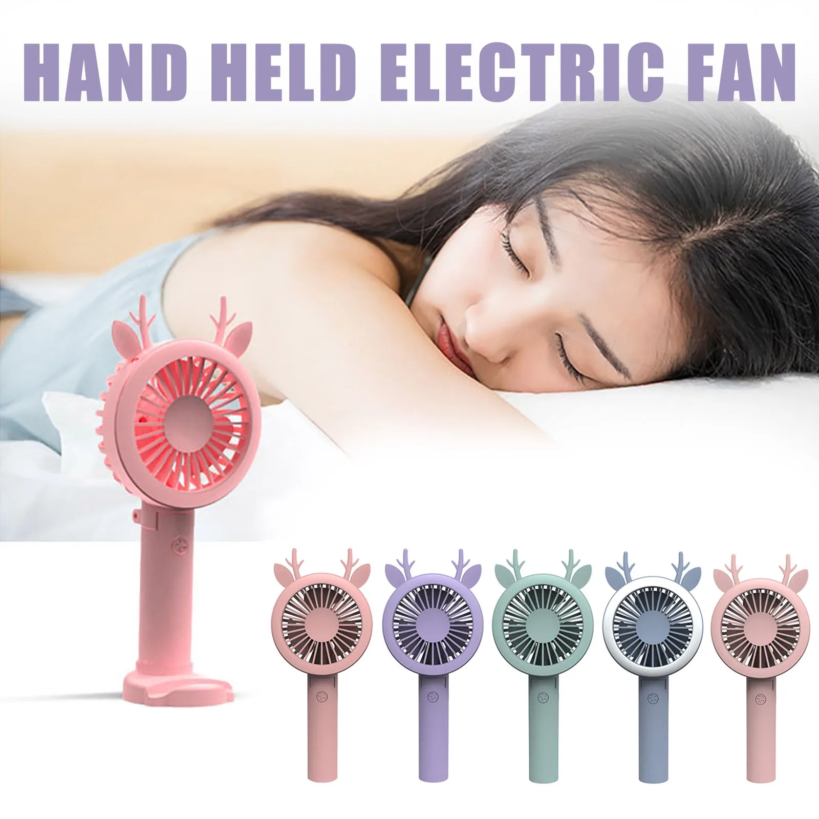 

Новый маленький ручной электрический вентилятор с подзарядкой через USB, портативный складной Настольный Электрический мини-вентилятор, по...