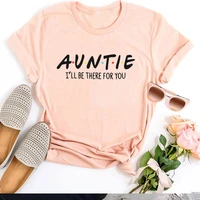 auntie t shirt aunt vibes tops vintage clothes woman summer 2021 cute aunt gifts tee shirt short sleeve casual harajuku l