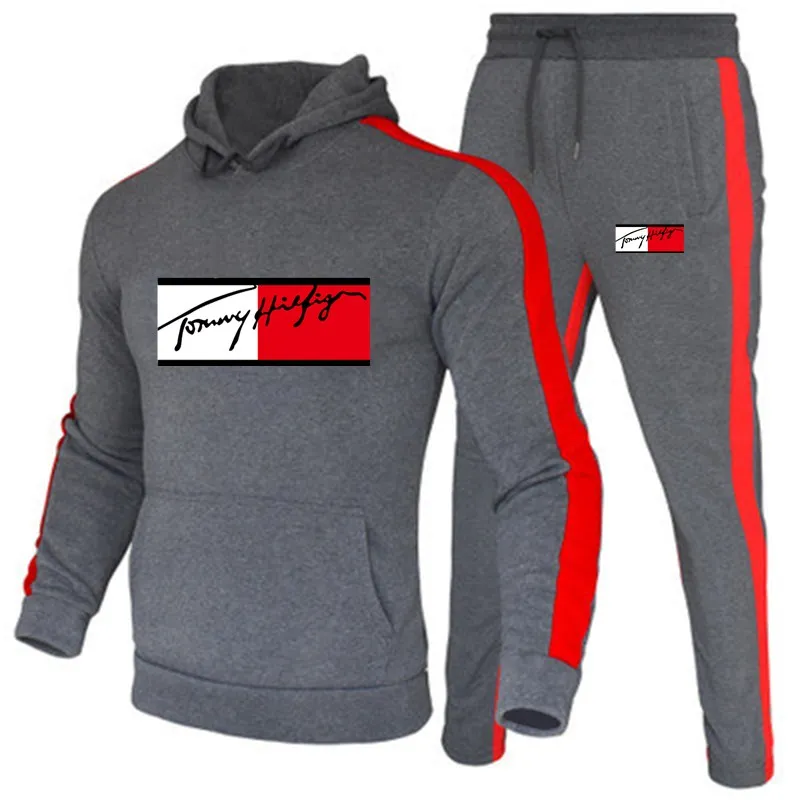 2020 спортивная одежда модная мужская из двух частей толстовка с хлопковой
