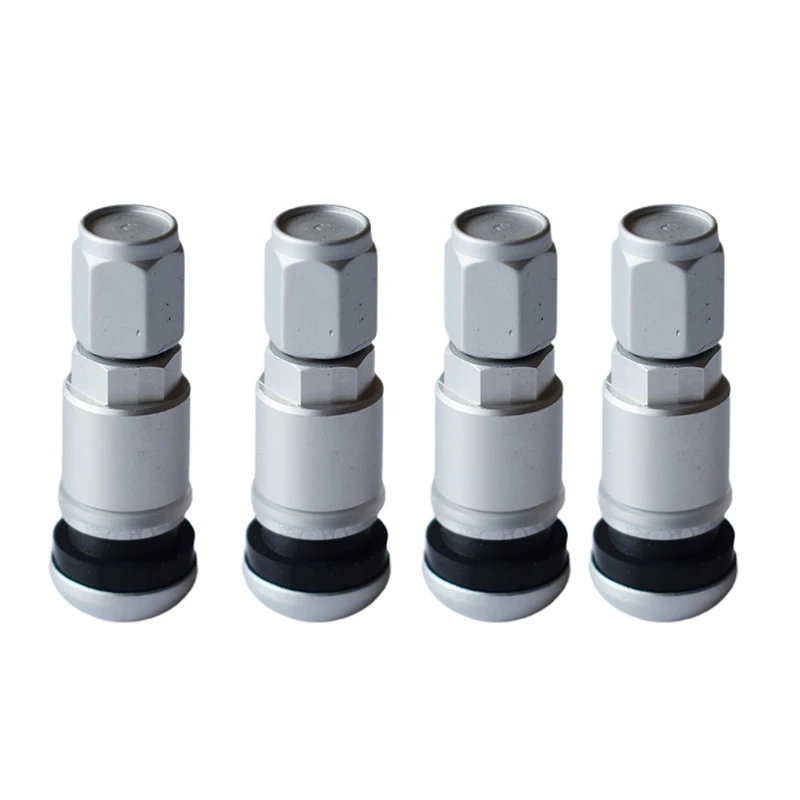 

4 Pcs Universal Car Tubeless Aluminum Alloy Air Bicycle Tire Valves Stems 964B