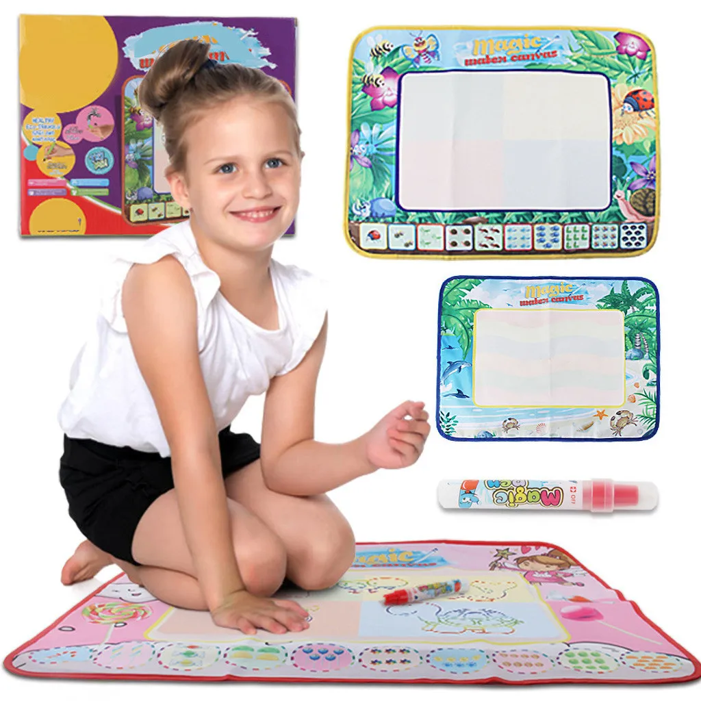 Детское обучение волшебный водяной рисунок коврик для письма доска игрушка