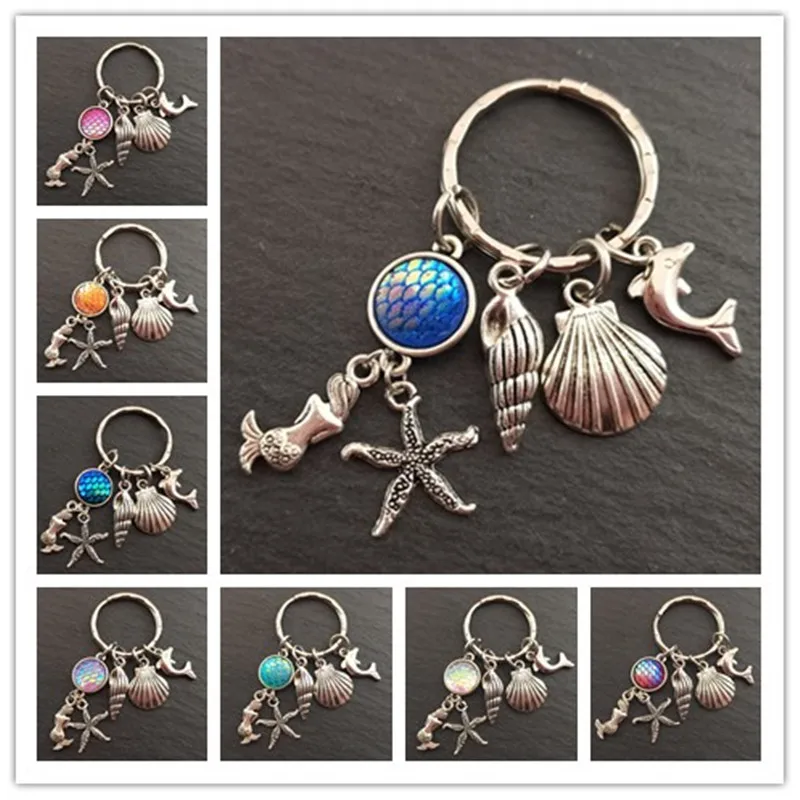 Брелок лошадь с чешуей русалки брелок лодочка ракушка женский брелок|Брелоки| |
