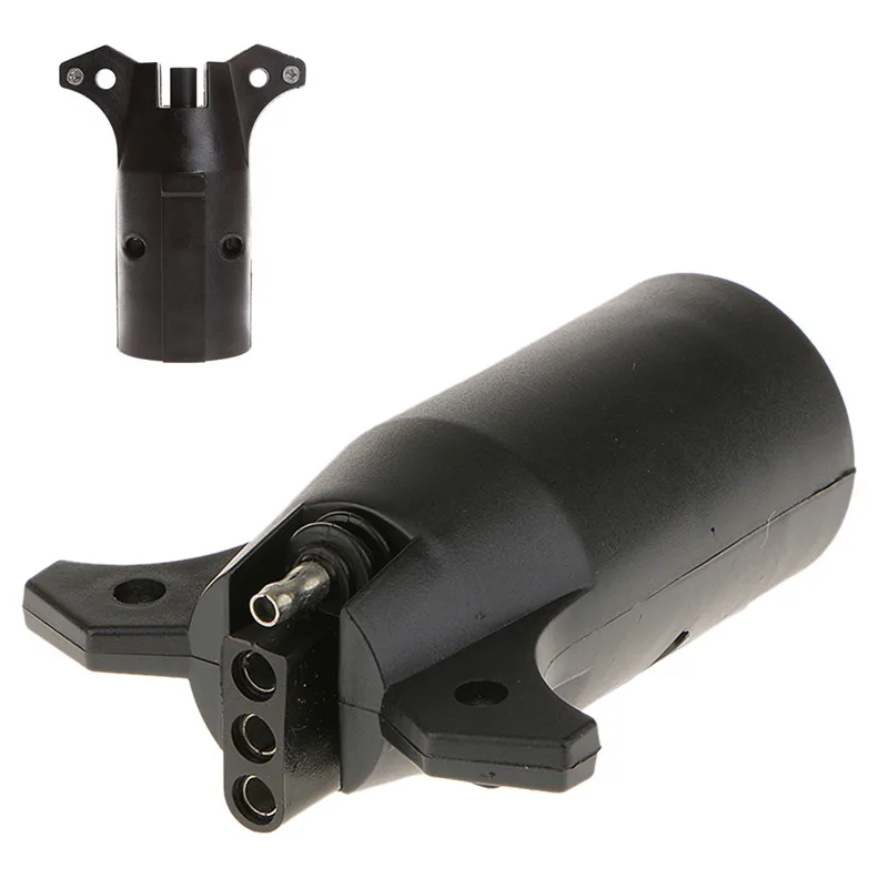 Caravan Truck Plug Electric Trailer Plastic 7-Pole Wiring Connector End To 4 Way Flat Adapter Auto Accessories | Автомобили и