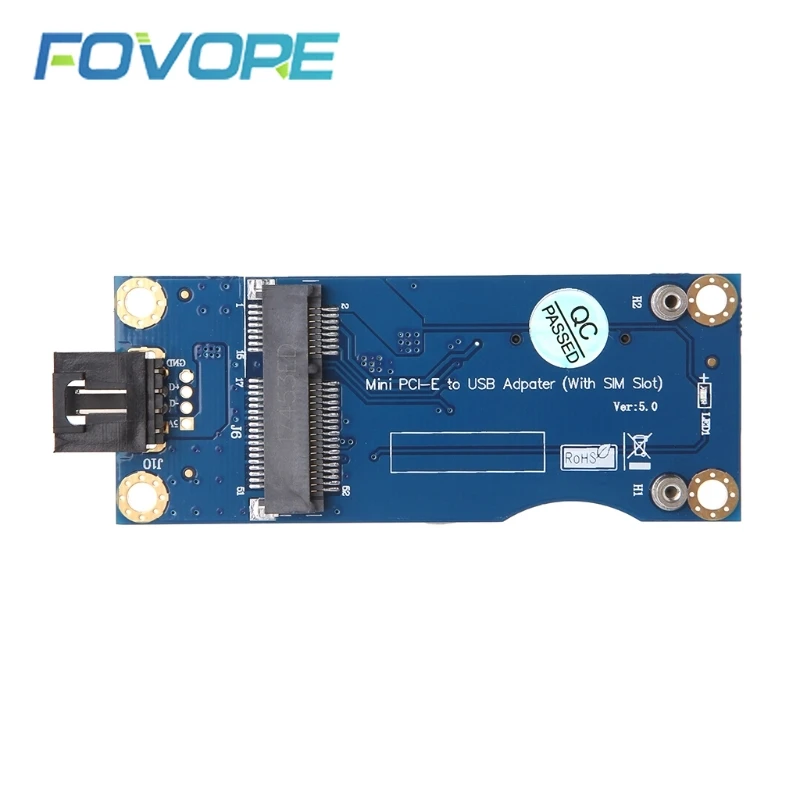 1 шт. Mini PCI E к USB с адаптером для SIM карты модуля WWAN/LTE горизонтального разъема