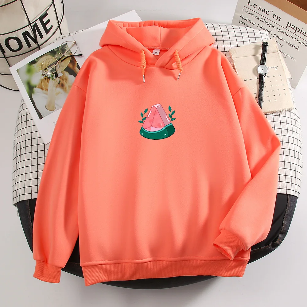 Watermelon Hoodie Oversized Harajuku Sweatshirt Warm Hoodies for Women Gothic Punk Clothes Long Sleeve Sweetshirt for Girls Tops