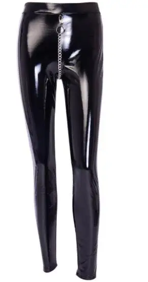 Женские леггинсы с эффектом пуш ап из ПУ кожи|Брюки| |