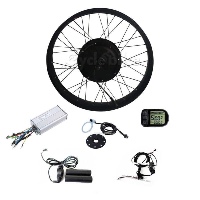 preço Kit Bicicleta Elétrica 1500w Motor Da Roda De Gordura 48V Gordura E Bicicleta Kit 1500W Bicicleta Elétrica Kit De Conversão De Gordura Para 20-29in Motor Do Cubo Traseiro