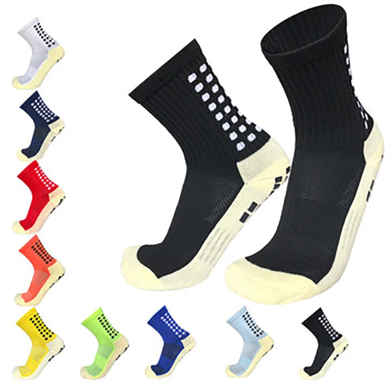 

Men And Women Dispensing Non-slip Breathable Football Socks Square Friction Film Thickened Towel Bottom Cycle Sports Accessorie