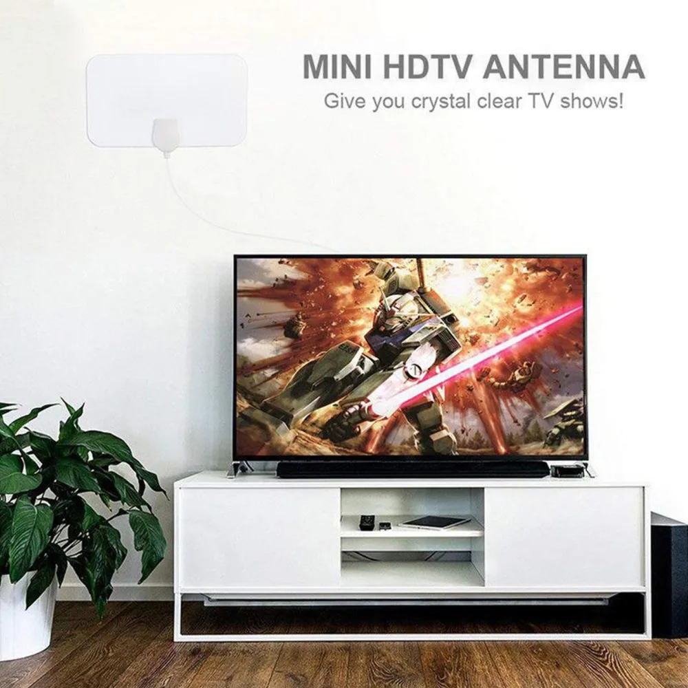 

SOONHUA Antenna 50 Mile Range Mini Antennas Indoor HD Digital HDTV TV Antenna Compatible With 720P 1080i 1080p ATSC