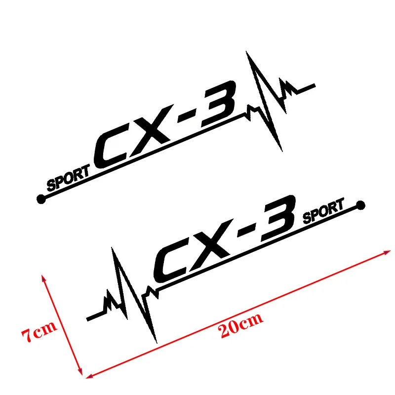 

2 Pcs Vinyl Car Sticker Car Decal Styling For Mazda Cx3