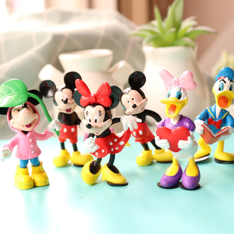 

Mickey Mouse Mickey's Great Clubhouse Hunt Minnie Donald Duck Doll Car Accessories Decoration Hand-Made Cartoon Small Gift