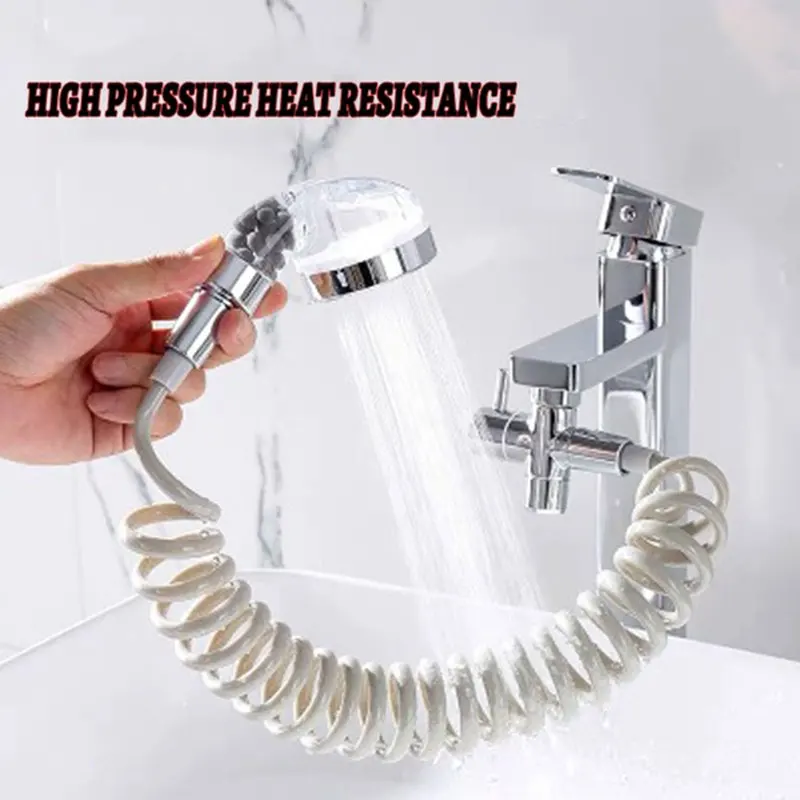 

New Shower Head Sets for Bathroom Wash Face Basin Faucet External Hand Wash Hair House Artifact Shower 1.5M Hose Rack Kit