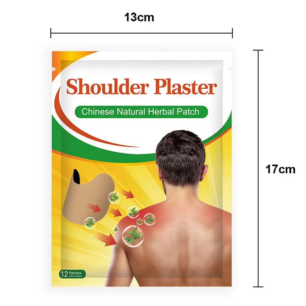 

12pcs Neck Shoulder Waist Leg Pain Relief Body Health Care Wormwood Moxa Paste Moxibustion Heat Patch Stickers