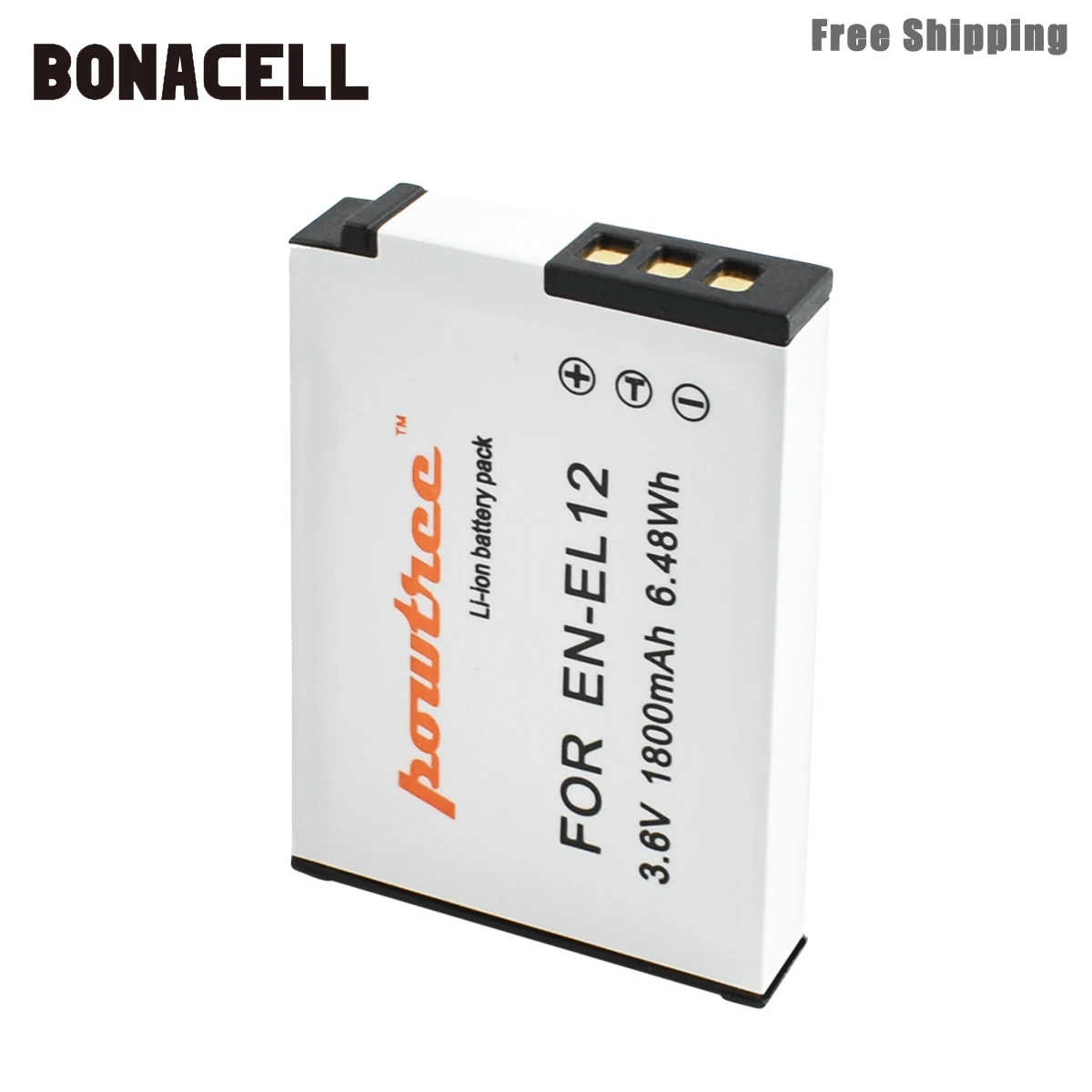 Аккумулятор bonacel для Nikon CoolPix S610 S610c S620 S630 S710 P300 P310 P330 S6200 S6300 S9400 S9500 L50 1800 мАч|Цифровые