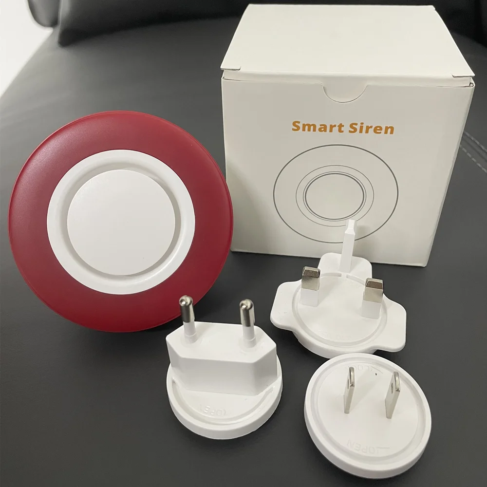 Zigbee Strobe Flash Siren Horn Alarm with 95DB Big Sounds to Threaten Thief Works with SmartThing And Conbee Home Assistant. enlarge