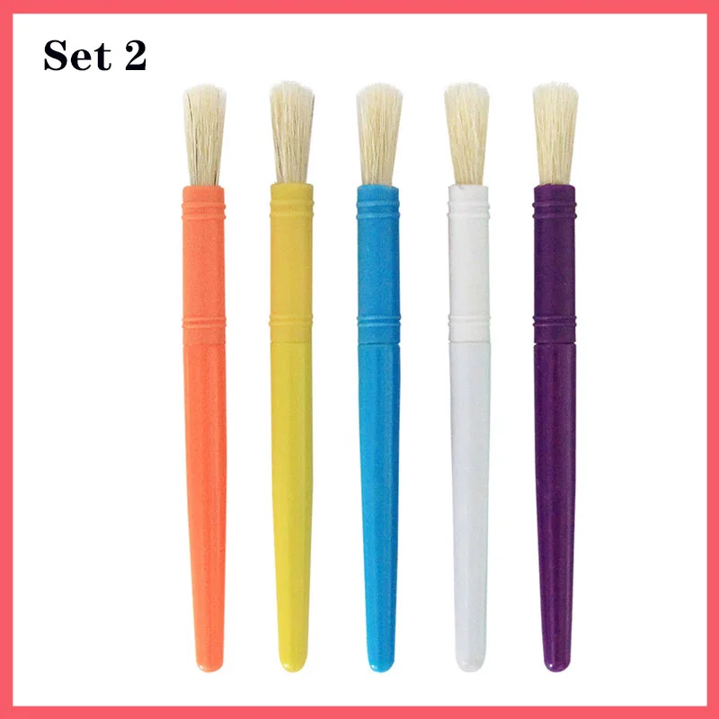 Художественные принадлежности круглая головка щетиной свинки 5 шт./компл.