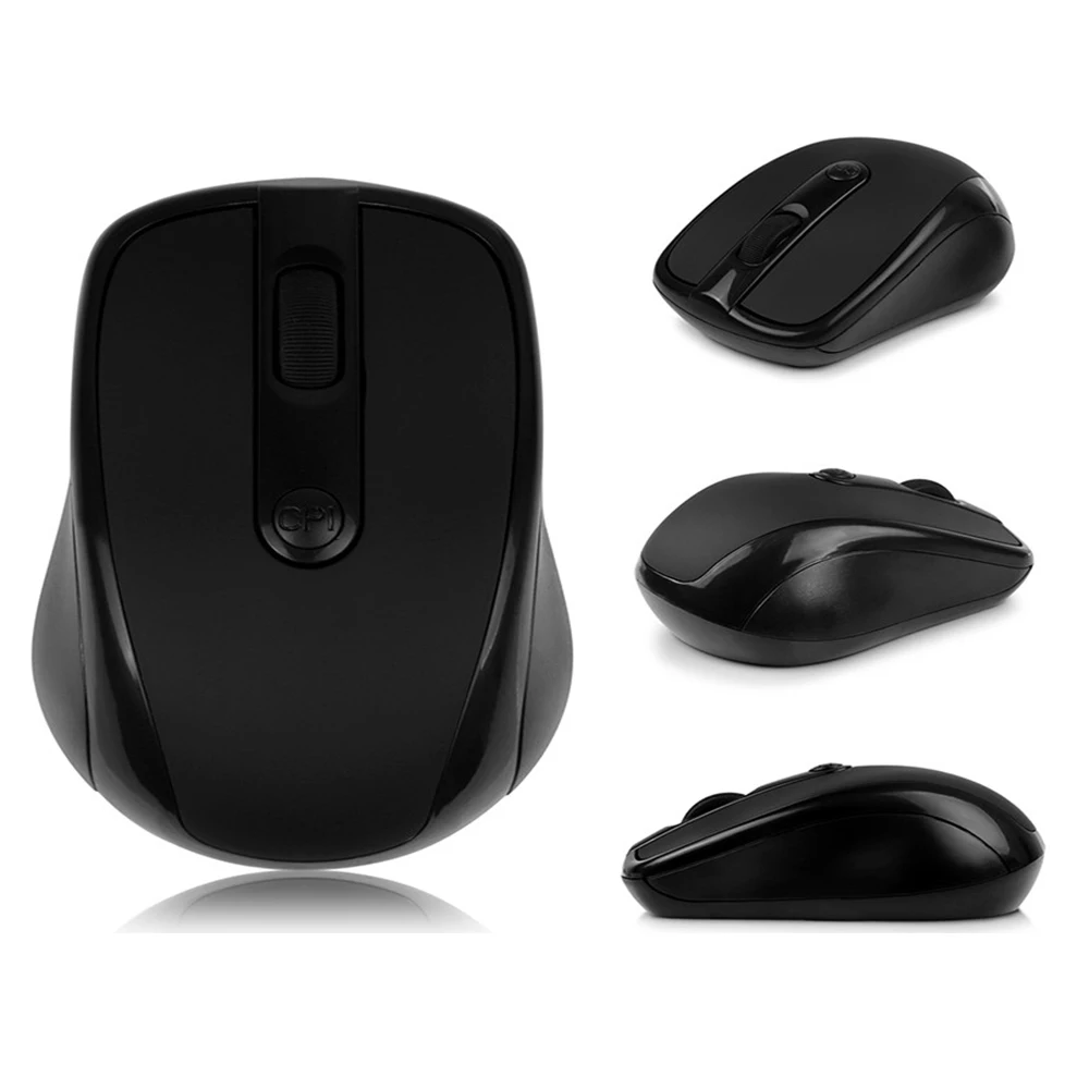

2.4G USB Wireless Transmission Mouse Wireless Optical Mouse Responsive and Smooth Cursor Control Mini Male Adapter 10Meters