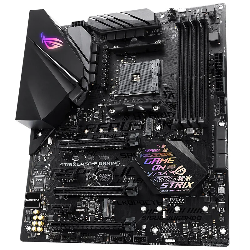 Kaufen Für ASUS ROG STRIX B450-F GAMING Motherboard Für AMD Sockel AM4 DDR4 64GB USB 2,0 USB 3,0 USB 3,1 B450 ATX VERWENDET Desktop Motherboard