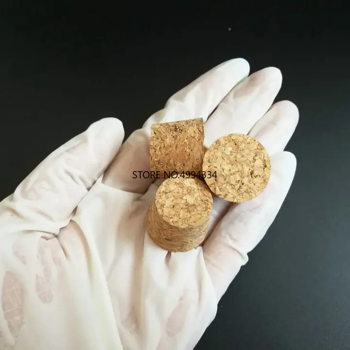 100 шт./лот Тесты трубки/упаковка пробки для бутылок деревянная корковая пробка