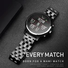 Ремешок для часов Samsung Galaxy Watch 3, 41, 45 мм, из нержавеющей стали, для Amazfit Pace, Stratos, Amazfit Bip, Huawei GT2, 20 мм, 22 мм